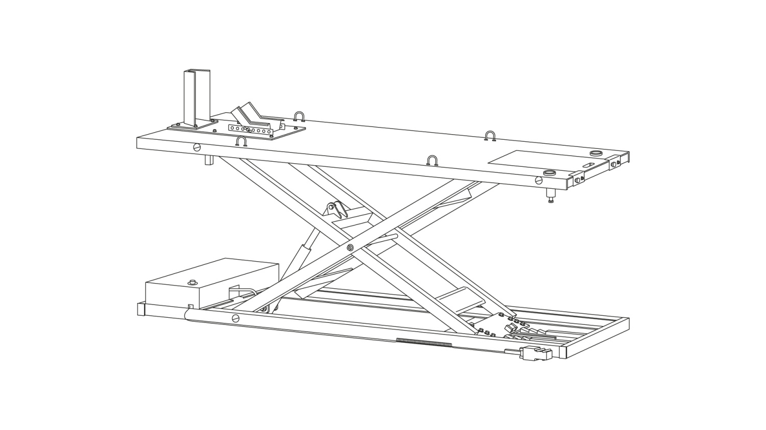 Подъемник для мотоциклов, 450 кг, с ножным и пневмоприводом NORDBERG N4M1