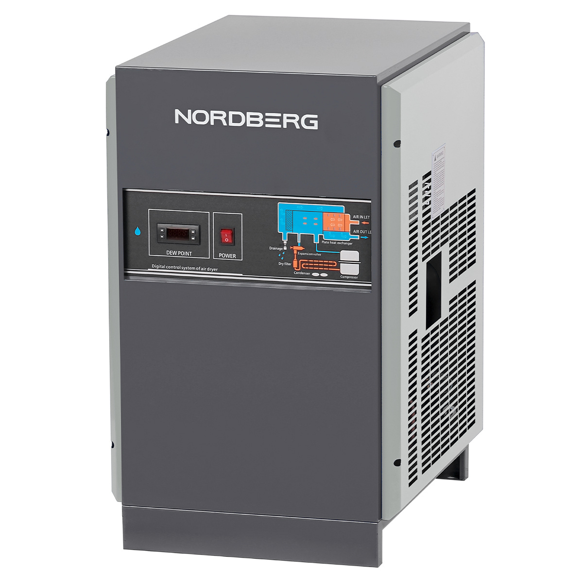 Осушитель воздуха до 16 бар, 3600 л/мин, 220 В, серый NORDBERG NCD30-G